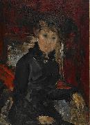 Ernst Josephson Woman dressed in black oil painting reproduction